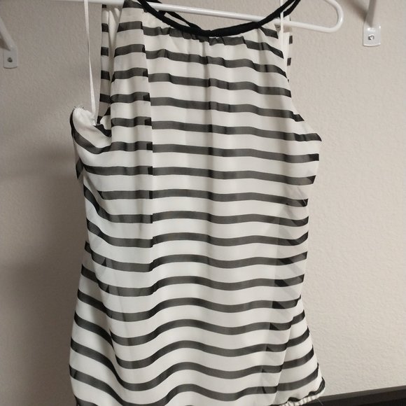 Express Striped Halter Top - Picture 1 of 3